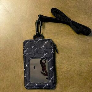 ⭐️3/$20⭐️PINK Victorias Secret Lanyard ID Wallet-Black-Never Used